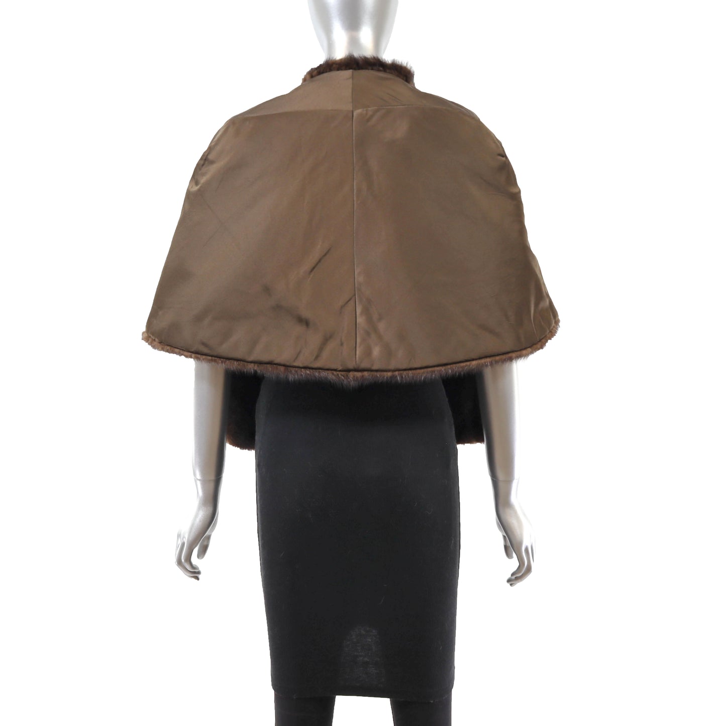 Brown Mink Stole- Size Free