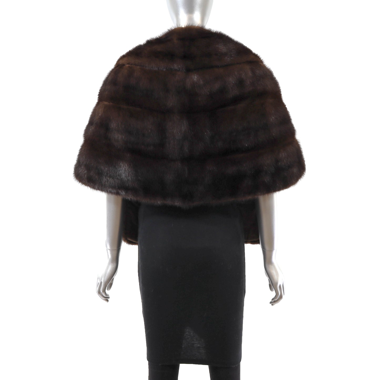 Brown Mink Stole- Size Free