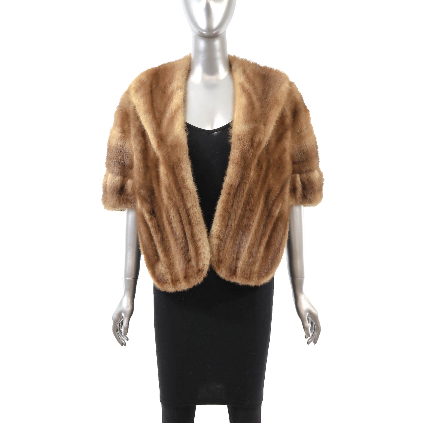 Light Brown Mink Stole- Size Free
