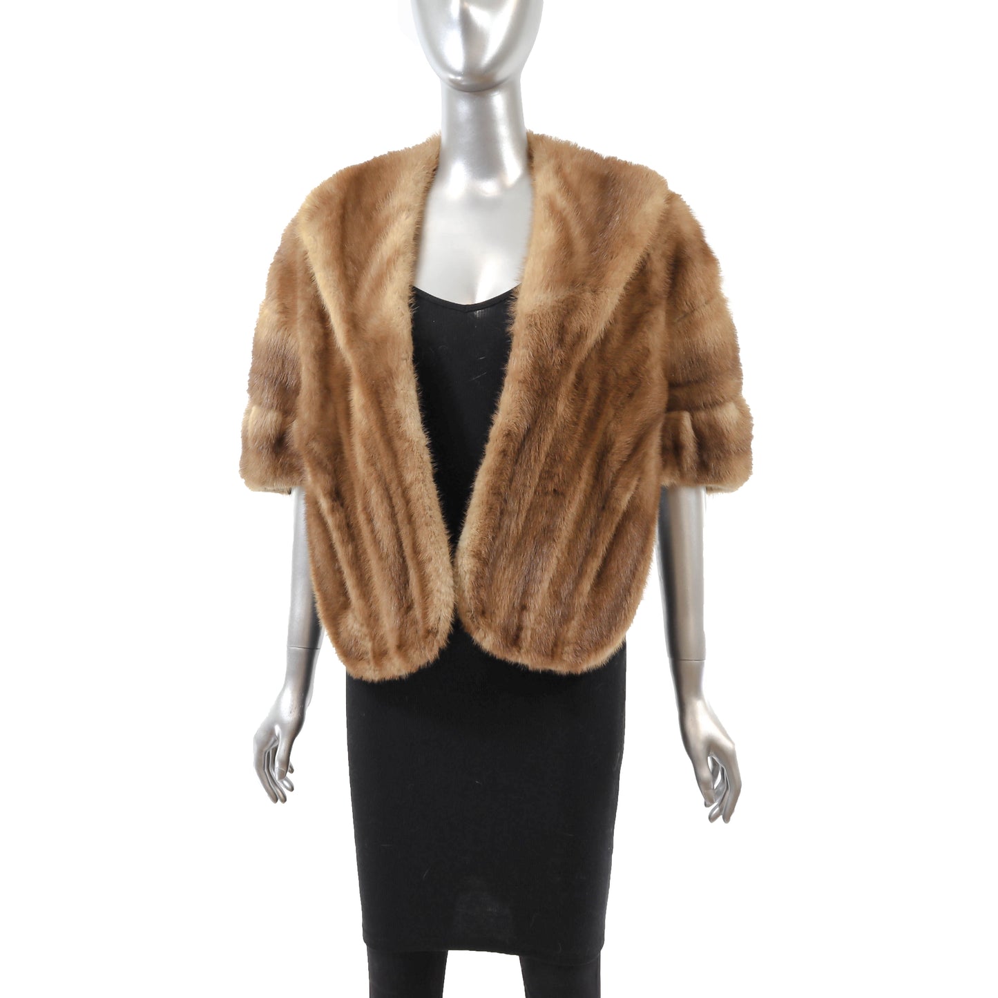 Light Brown Mink Stole- Size Free