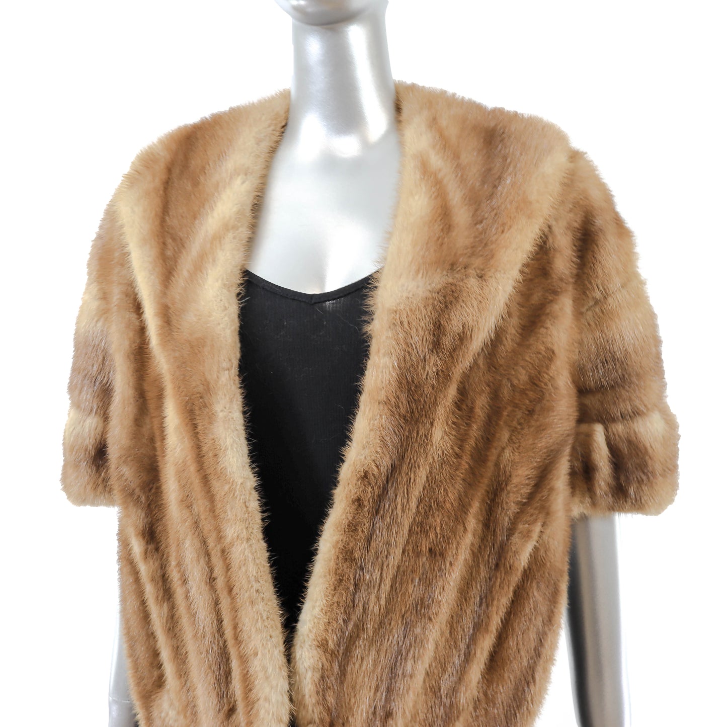 Light Brown Mink Stole- Size Free