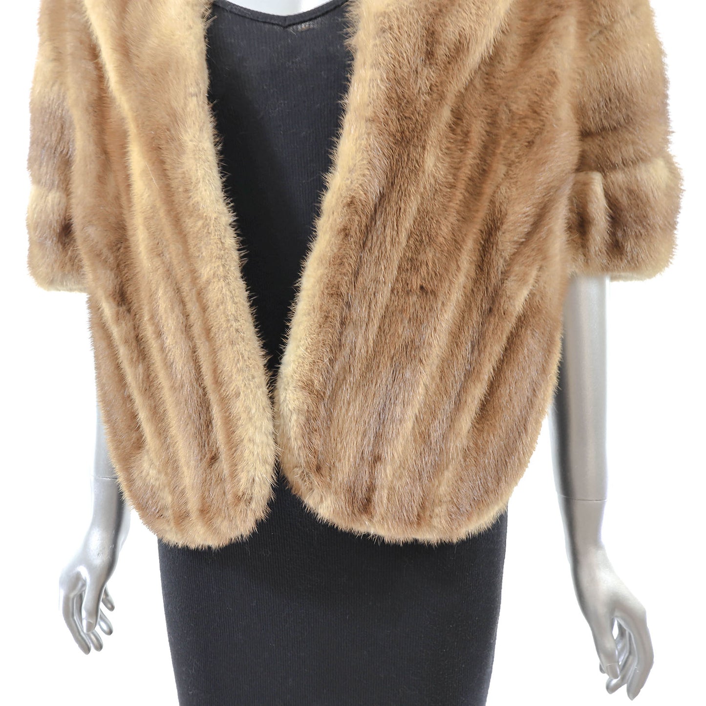 Light Brown Mink Stole- Size Free