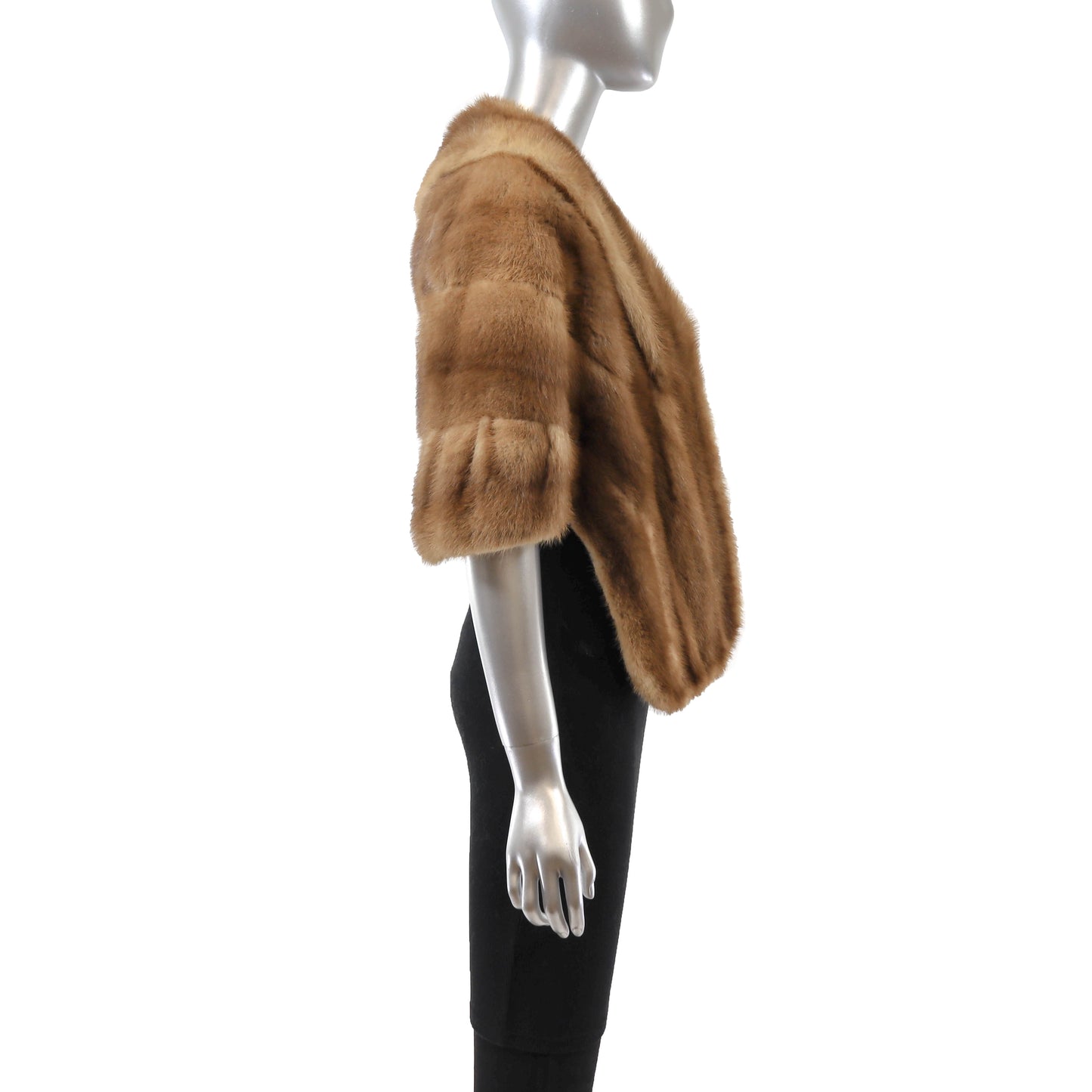 Light Brown Mink Stole- Size Free