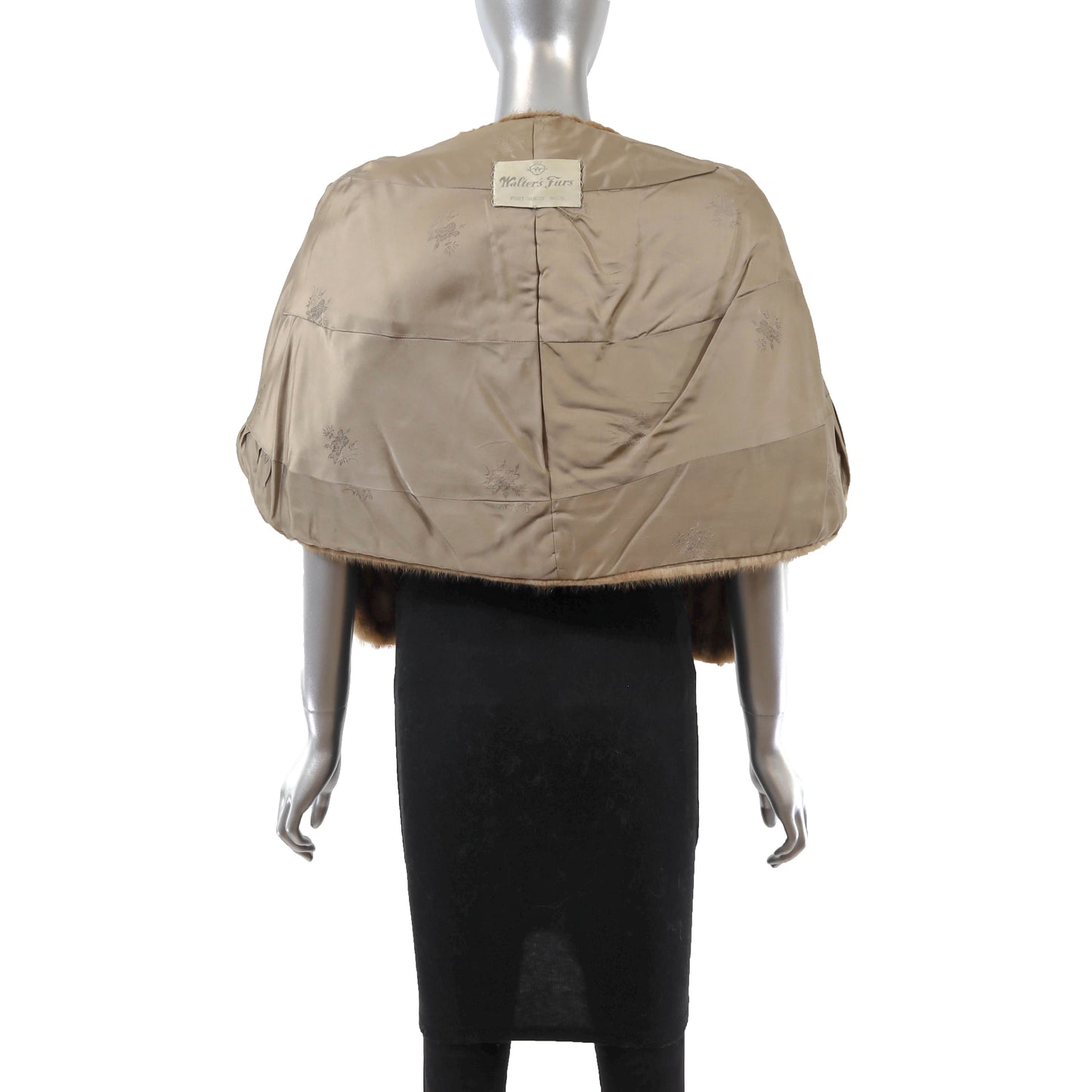 Light Brown Mink Stole- Size Free