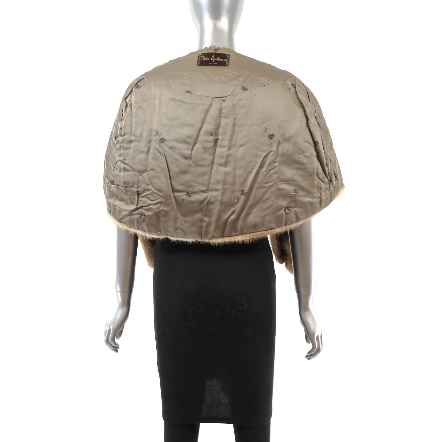 Light Brown Mink Stole- Size Free