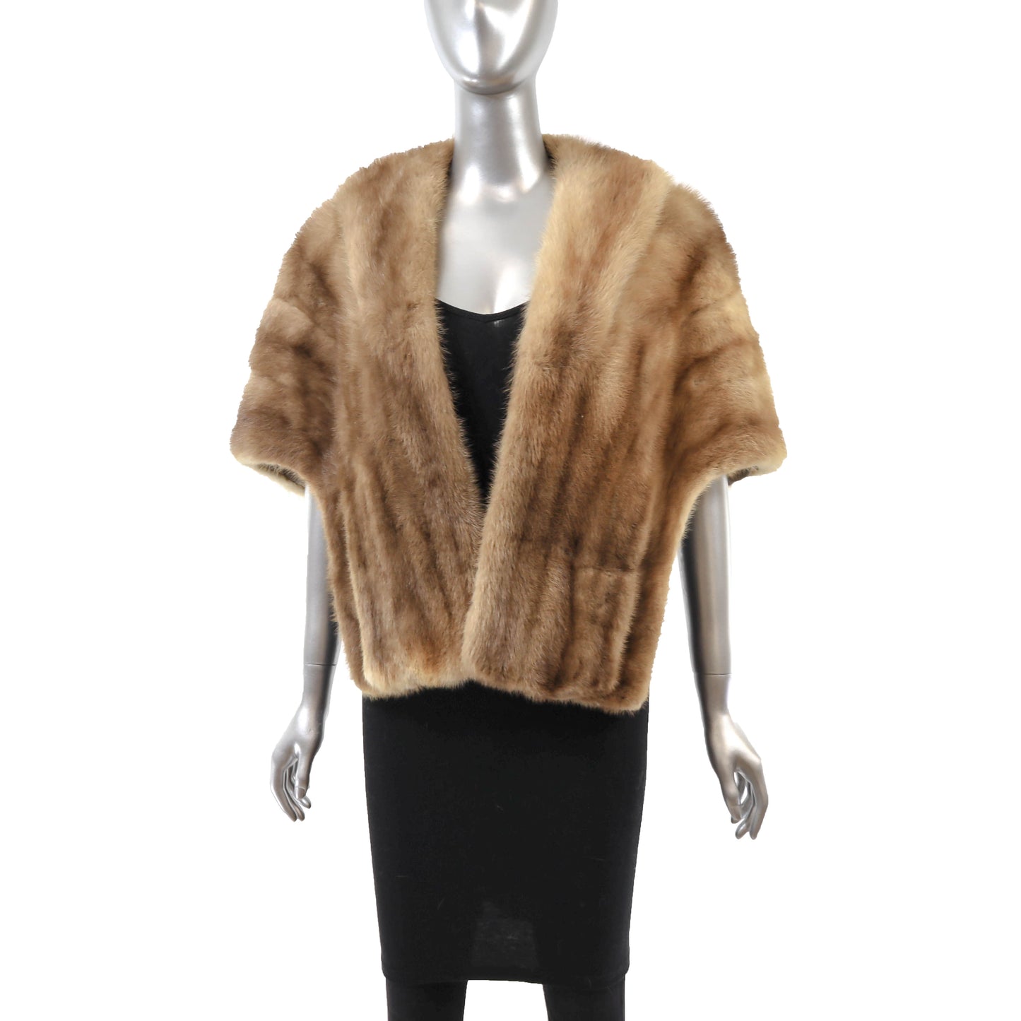Light Brown Mink Stole- Size Free