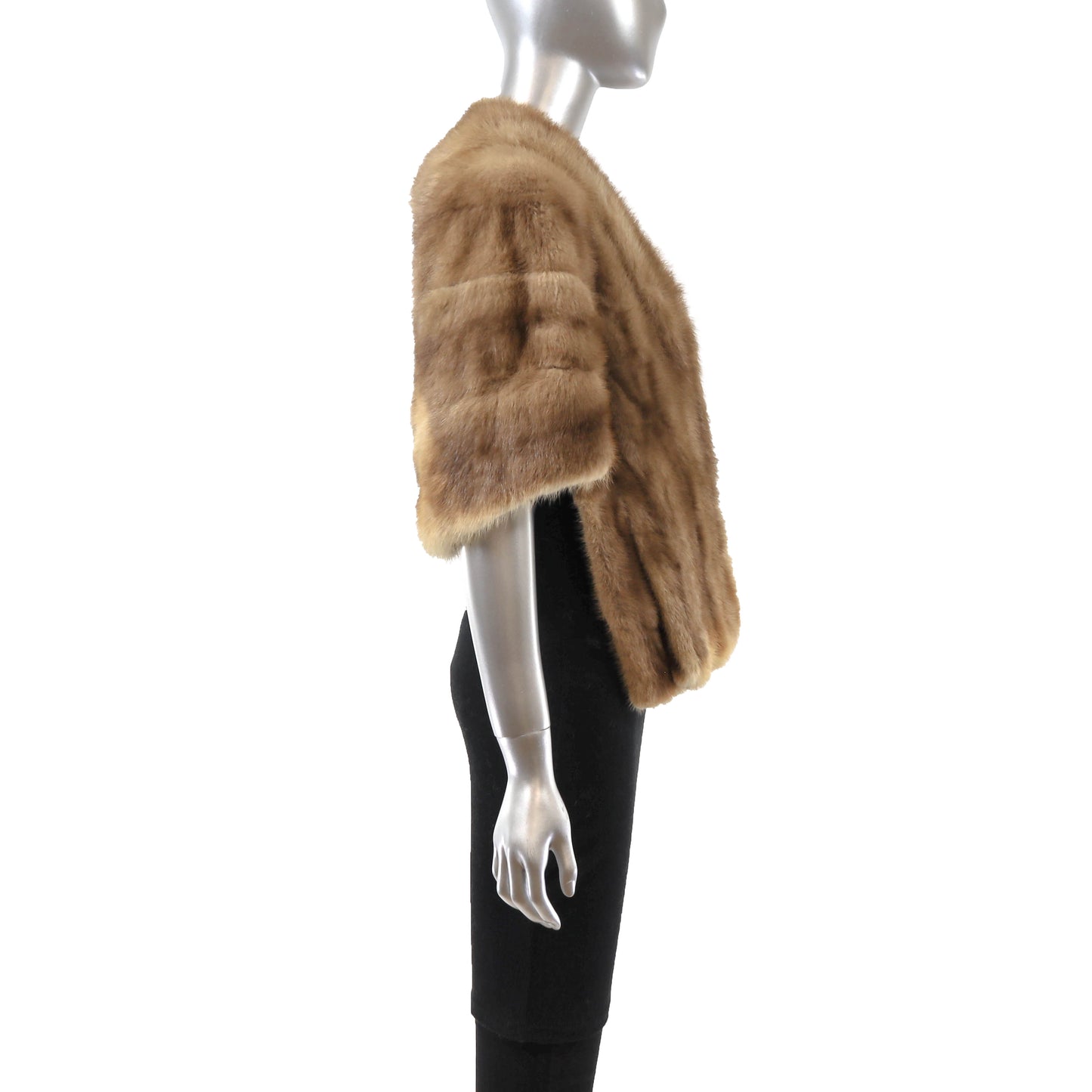 Light Brown Mink Stole- Size Free