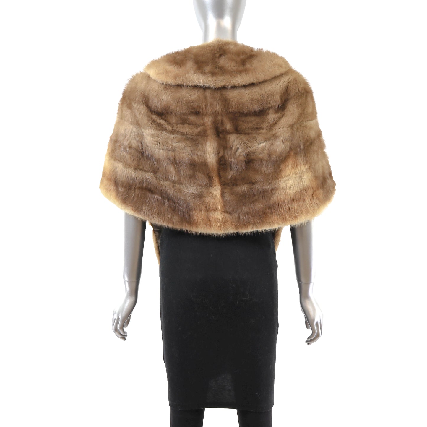 Light Brown Mink Stole- Size Free