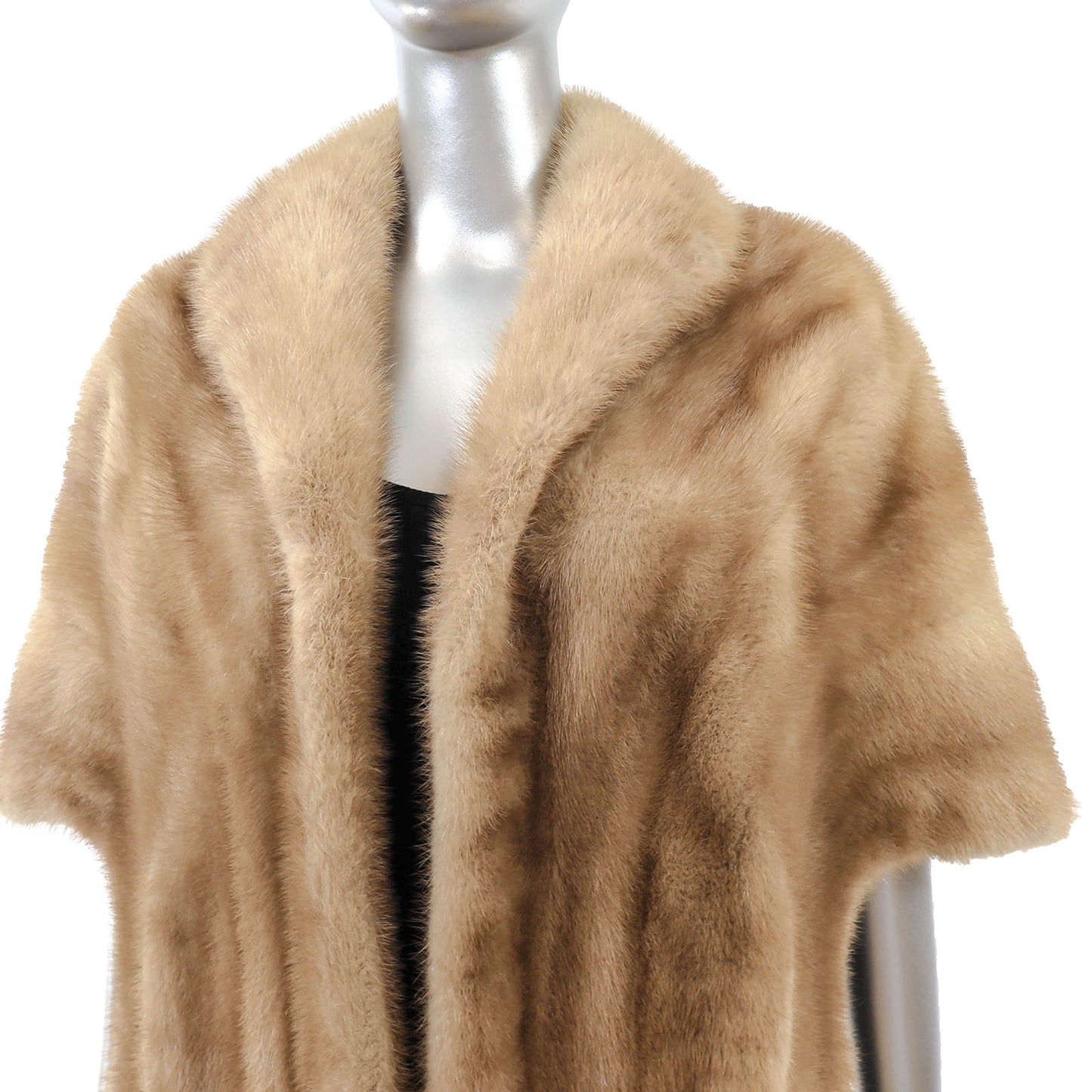 Light Brown Mink Stole- Size Free