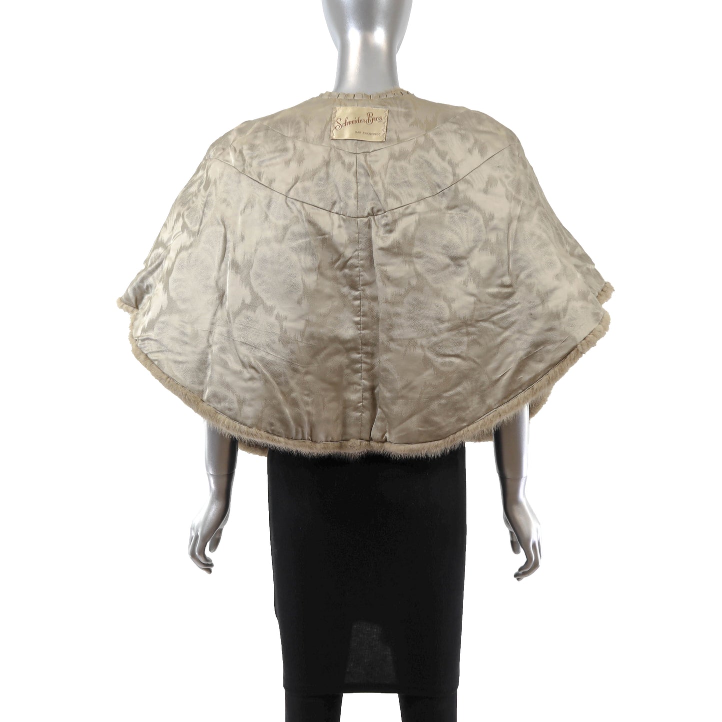 Grey Mink Stole- Size Free