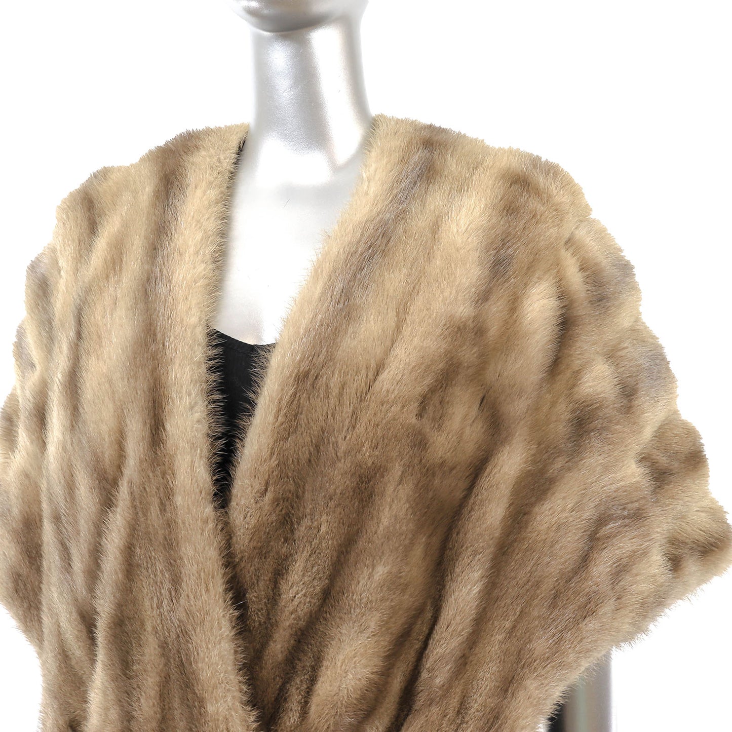 Grey Mink Stole- Size Free