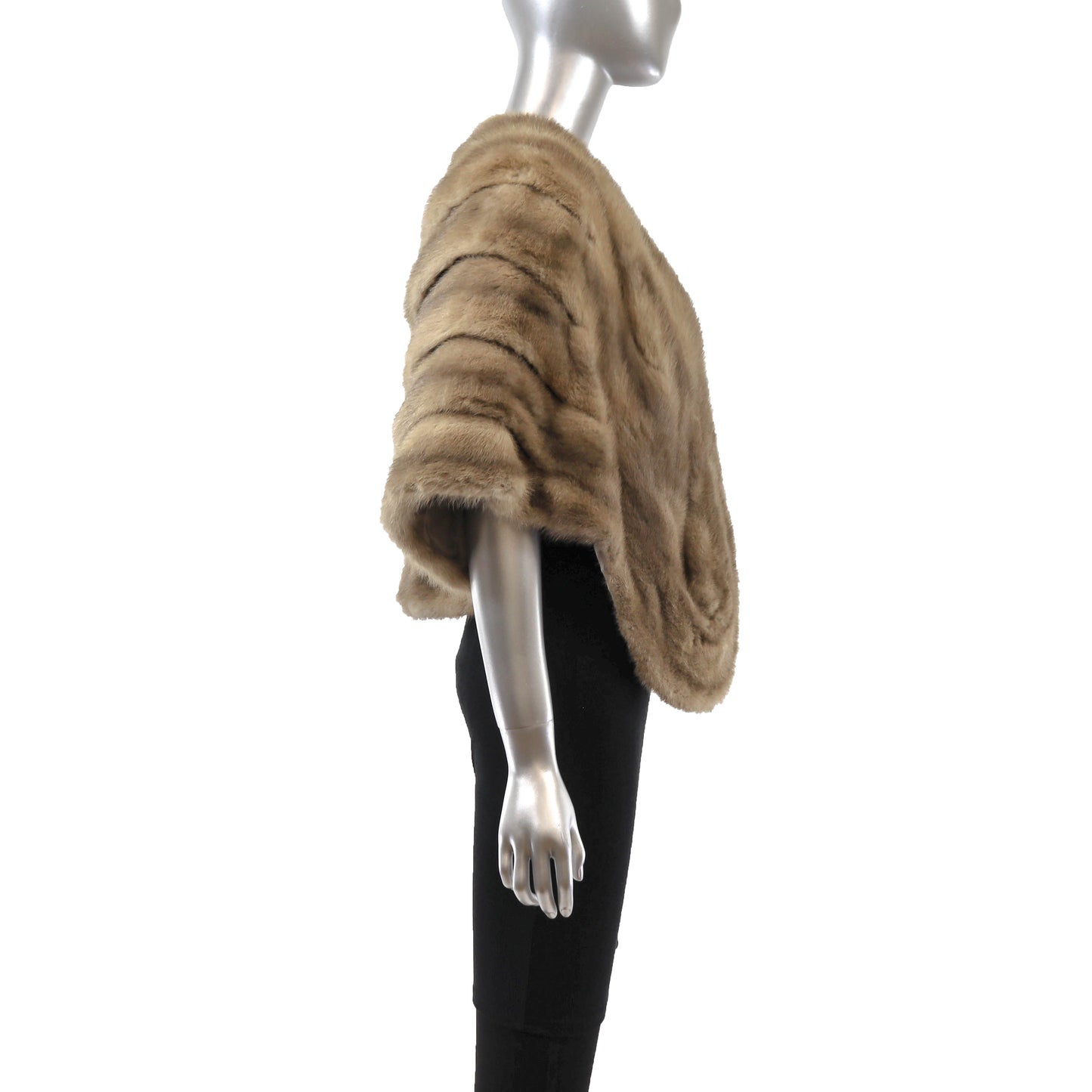 Grey Mink Stole- Size Free