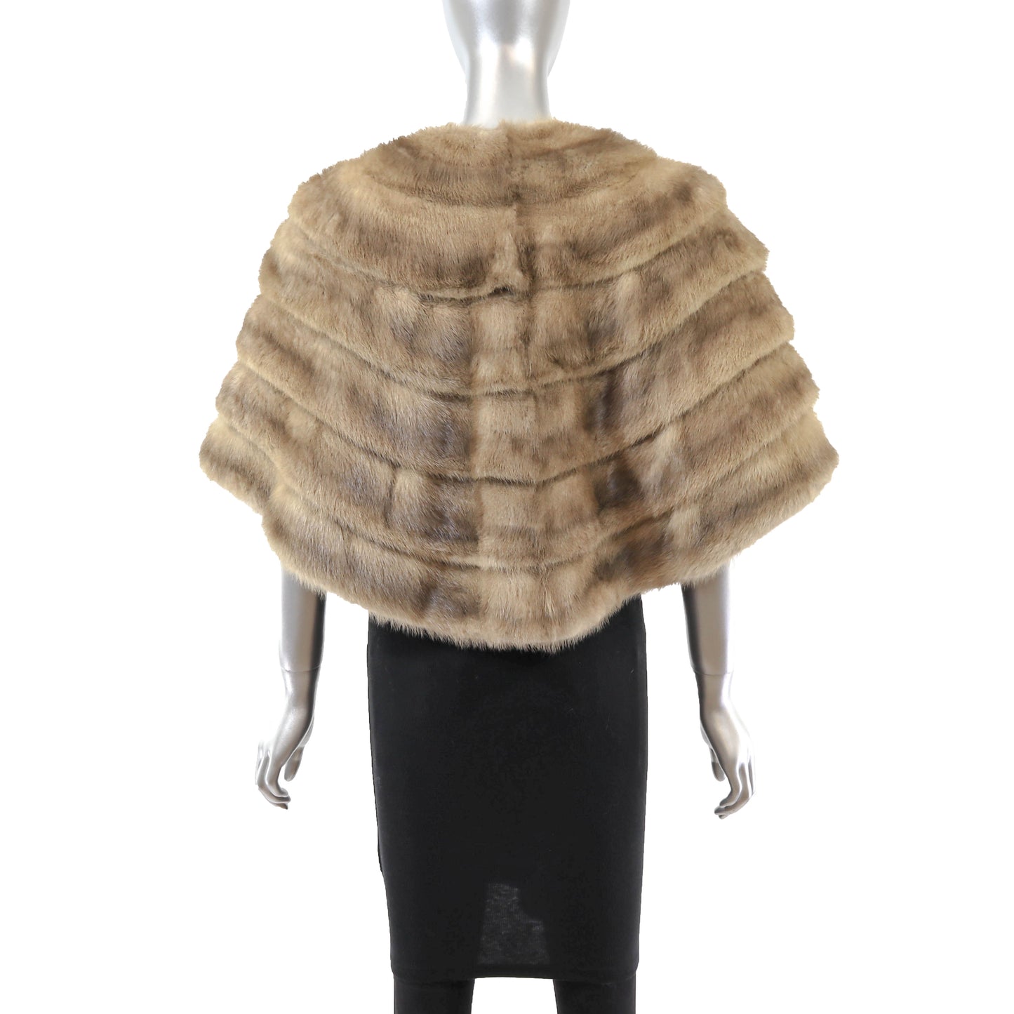 Grey Mink Stole- Size Free