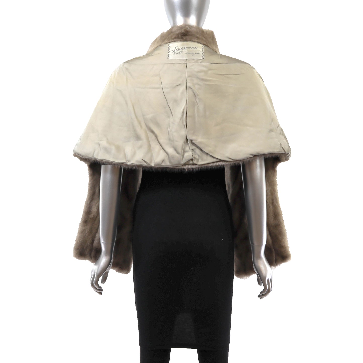 Grey Mink Stole- Size Free