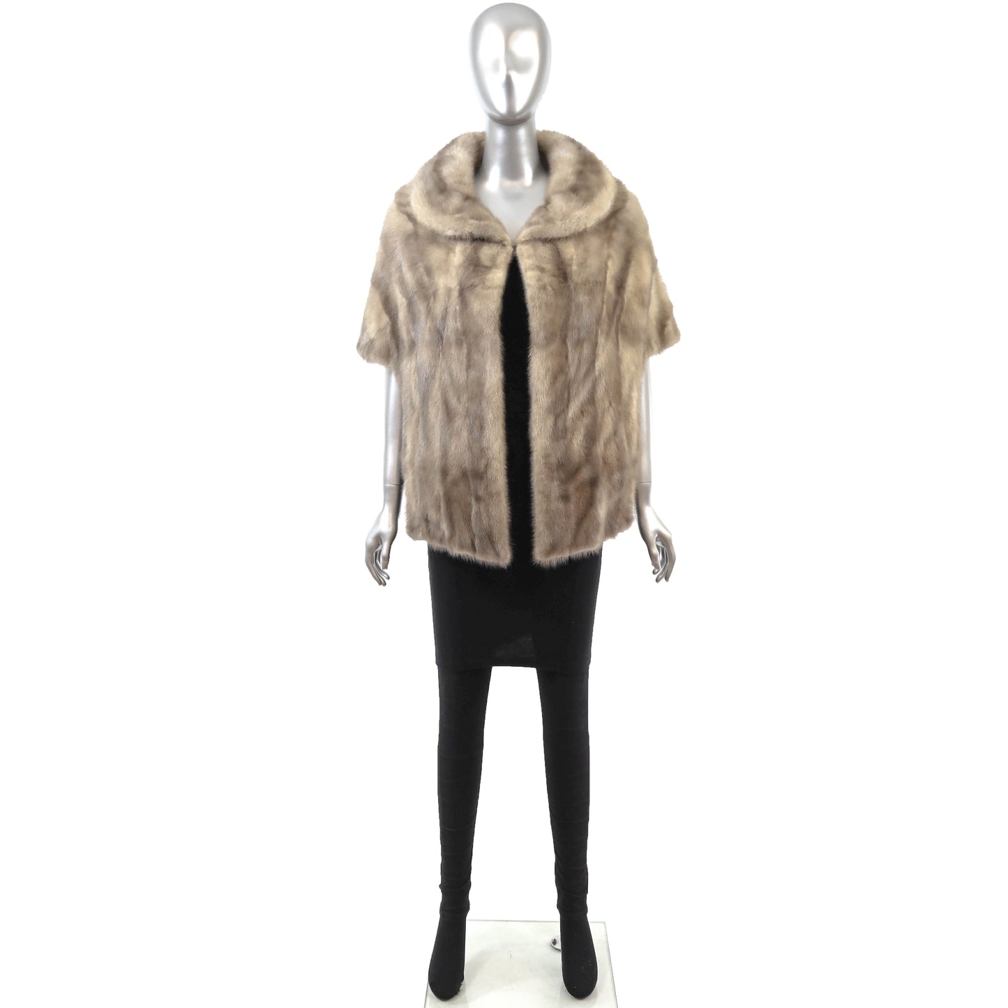 Grey Mink Stole- Size Free