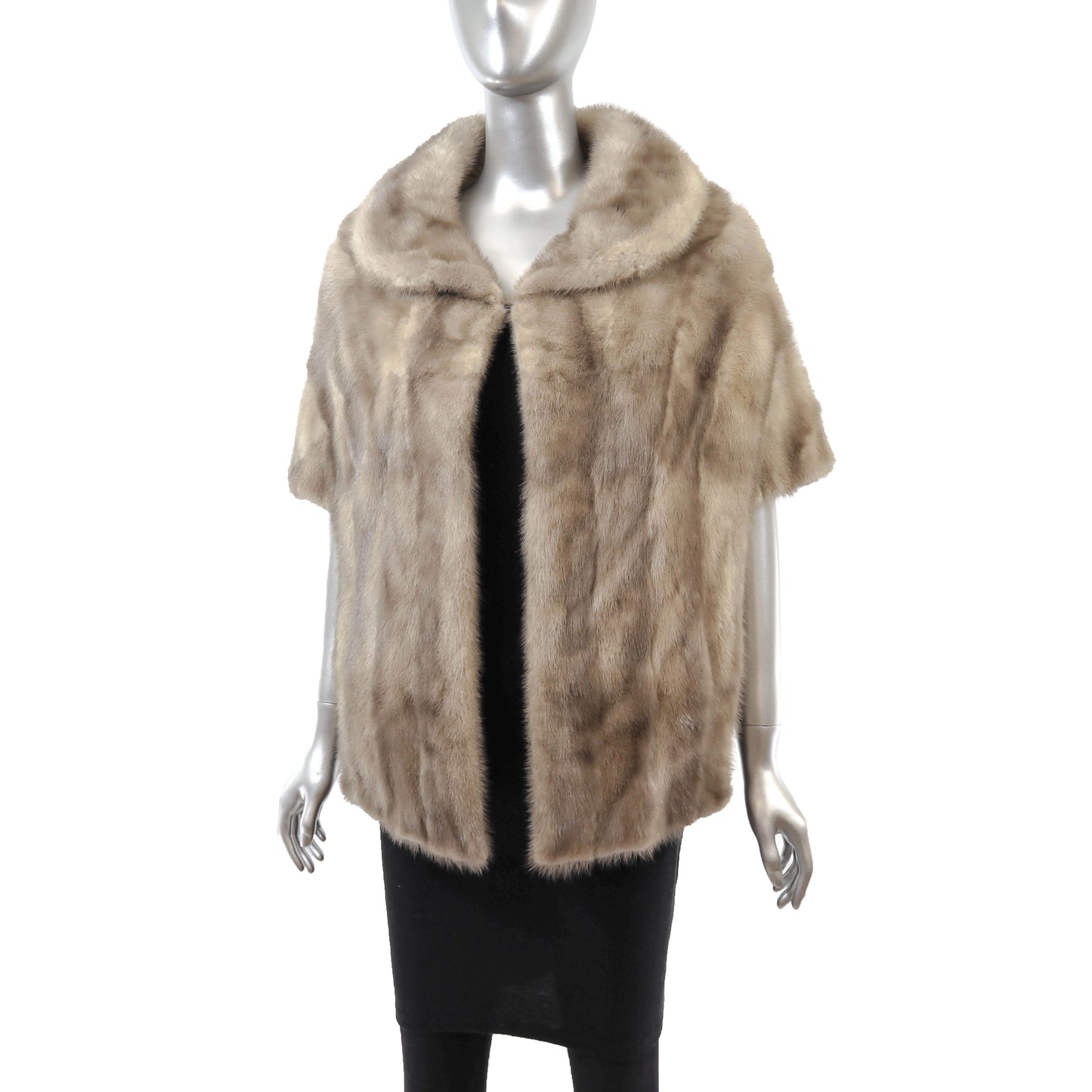 Grey Mink Stole- Size Free