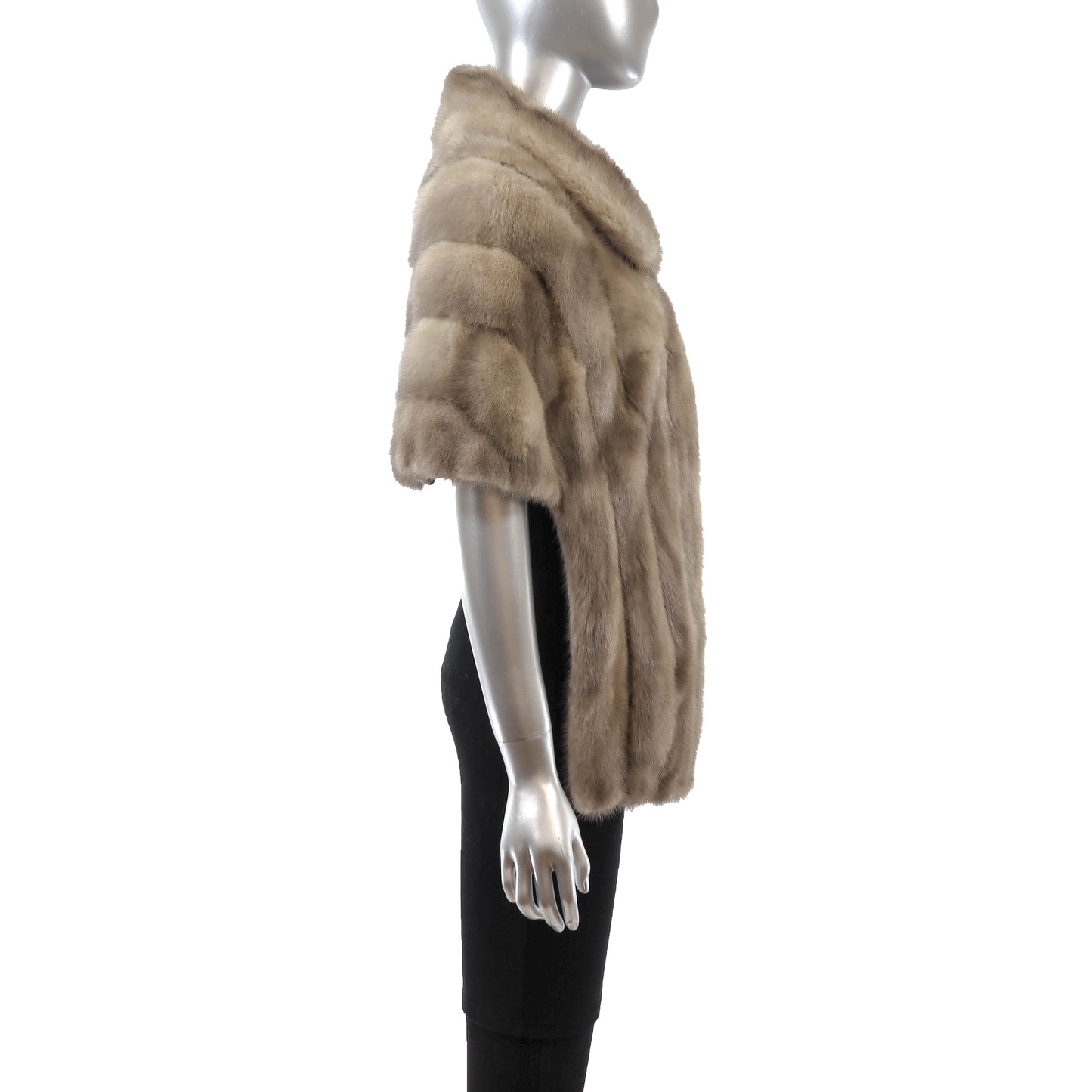 Grey Mink Stole- Size Free