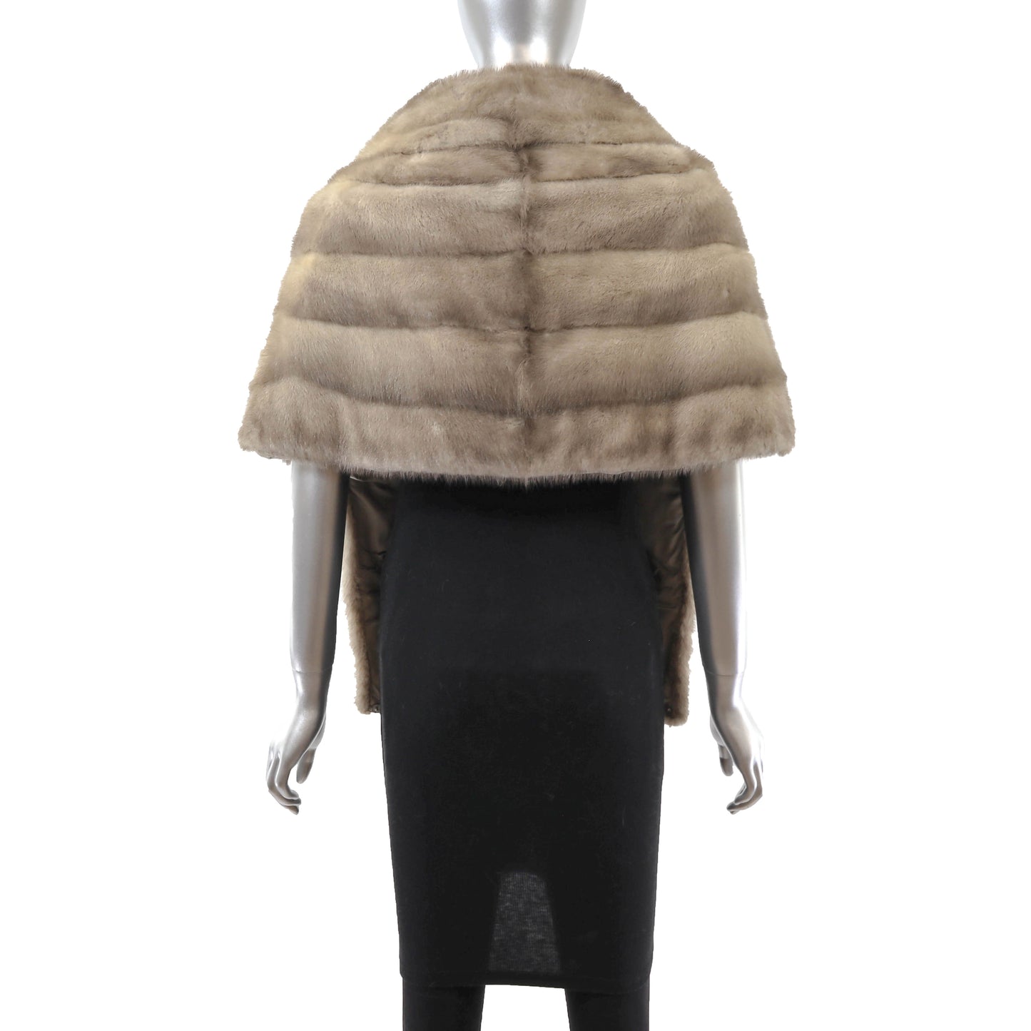 Grey Mink Stole- Size Free
