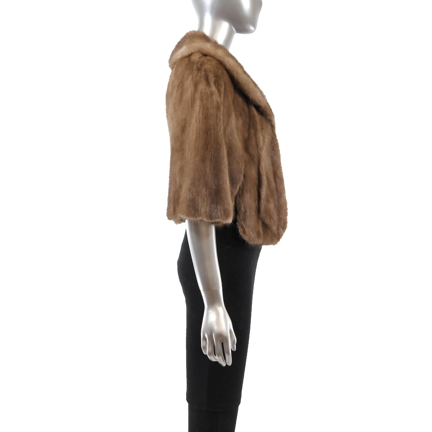 Light Brown Mink Stole- Size Free