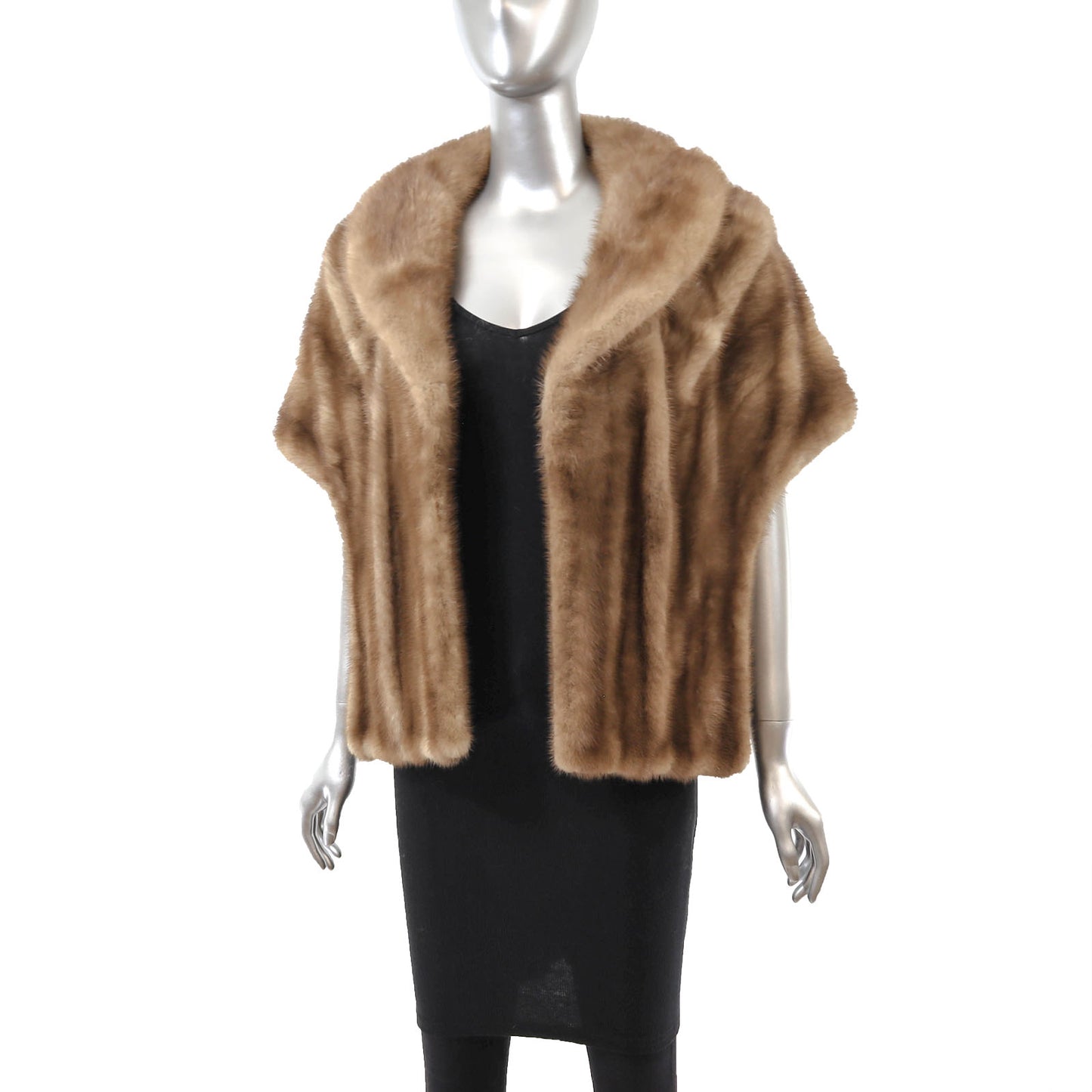 Light Brown Mink Stole- Size Free