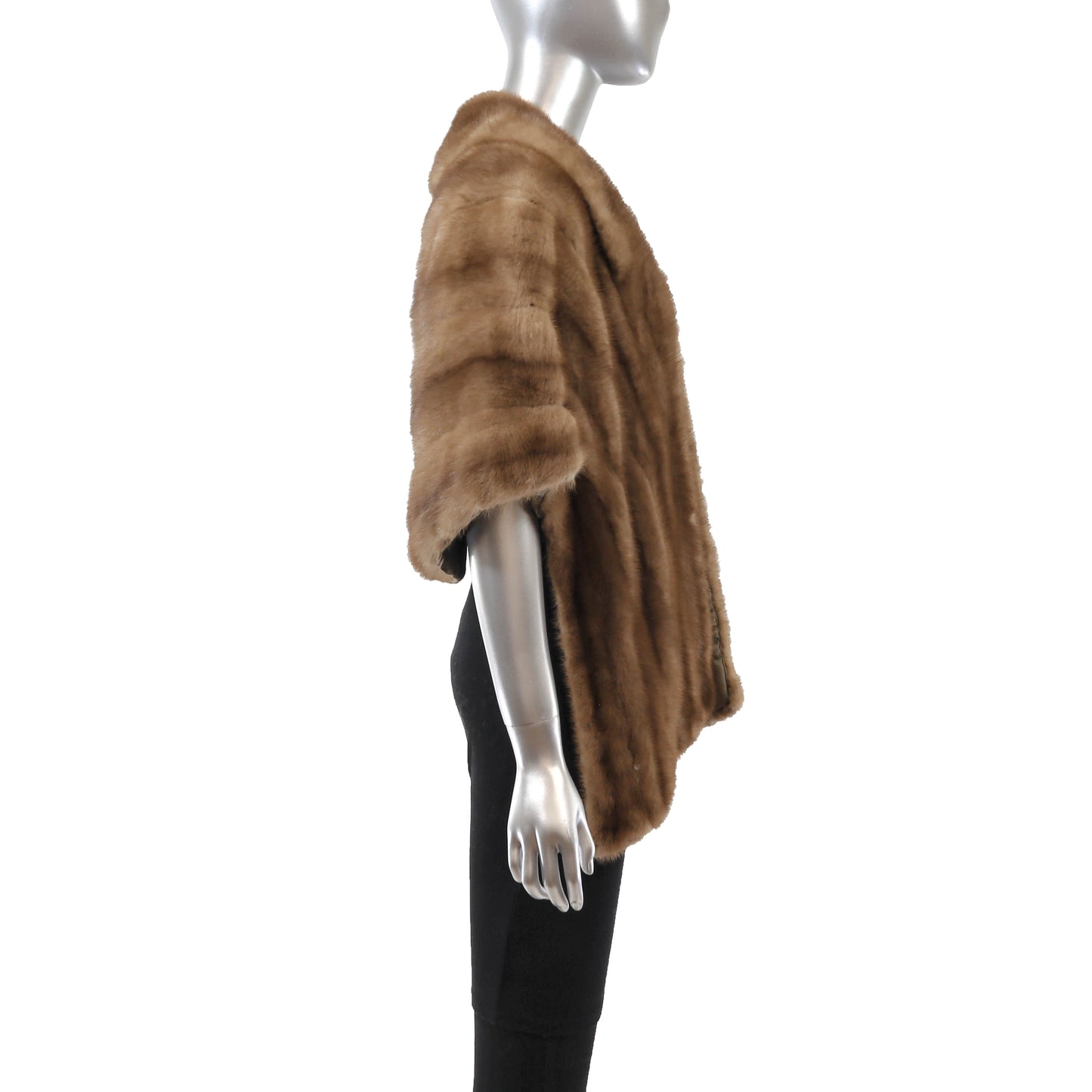 Light Brown Mink Stole- Size Free