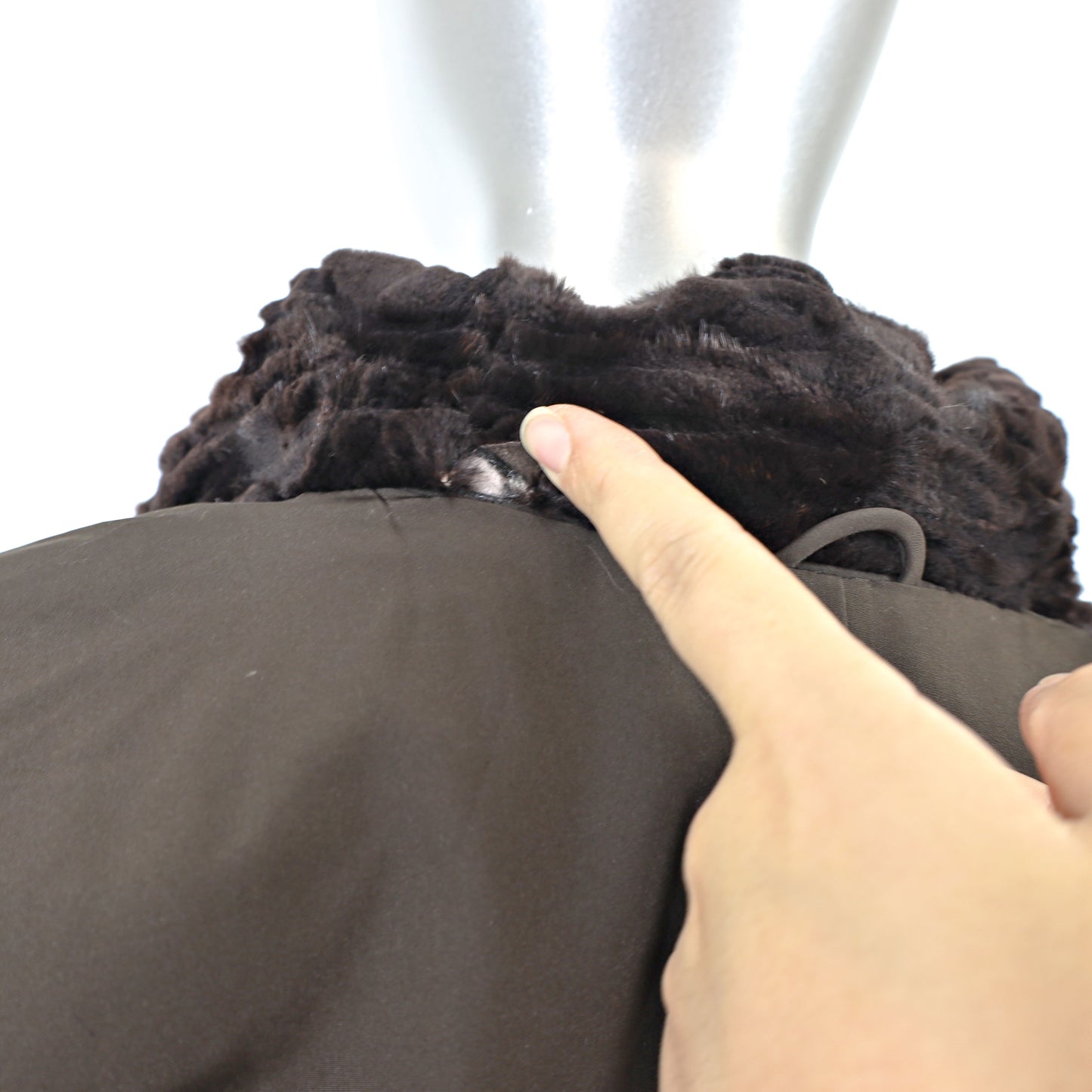 Semi Sheared Mink Jacket- Size M