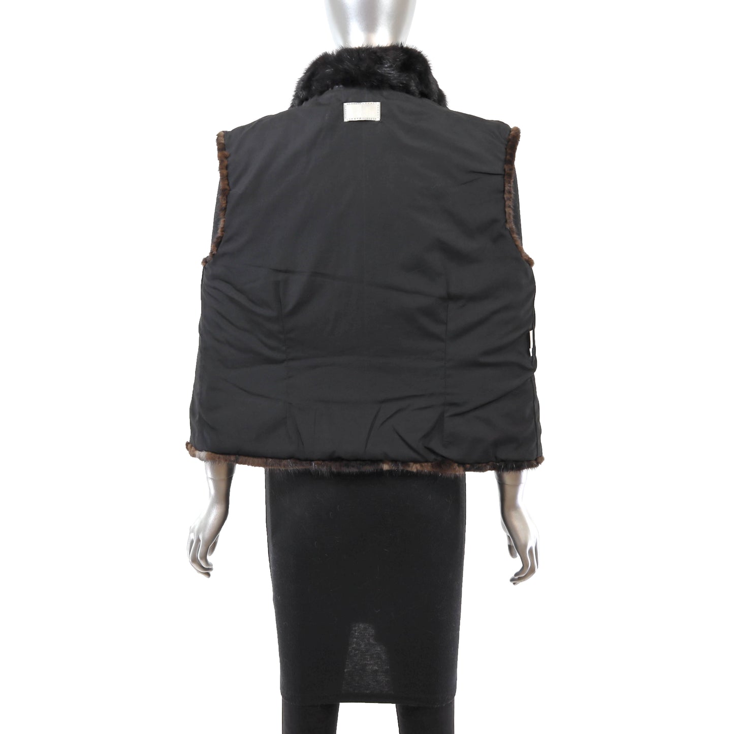 Brown Section Mink Vest- Size S
