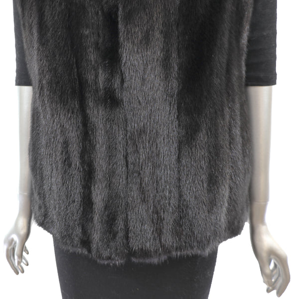 Ranch Mink Vest Reversible to Leather- Size S