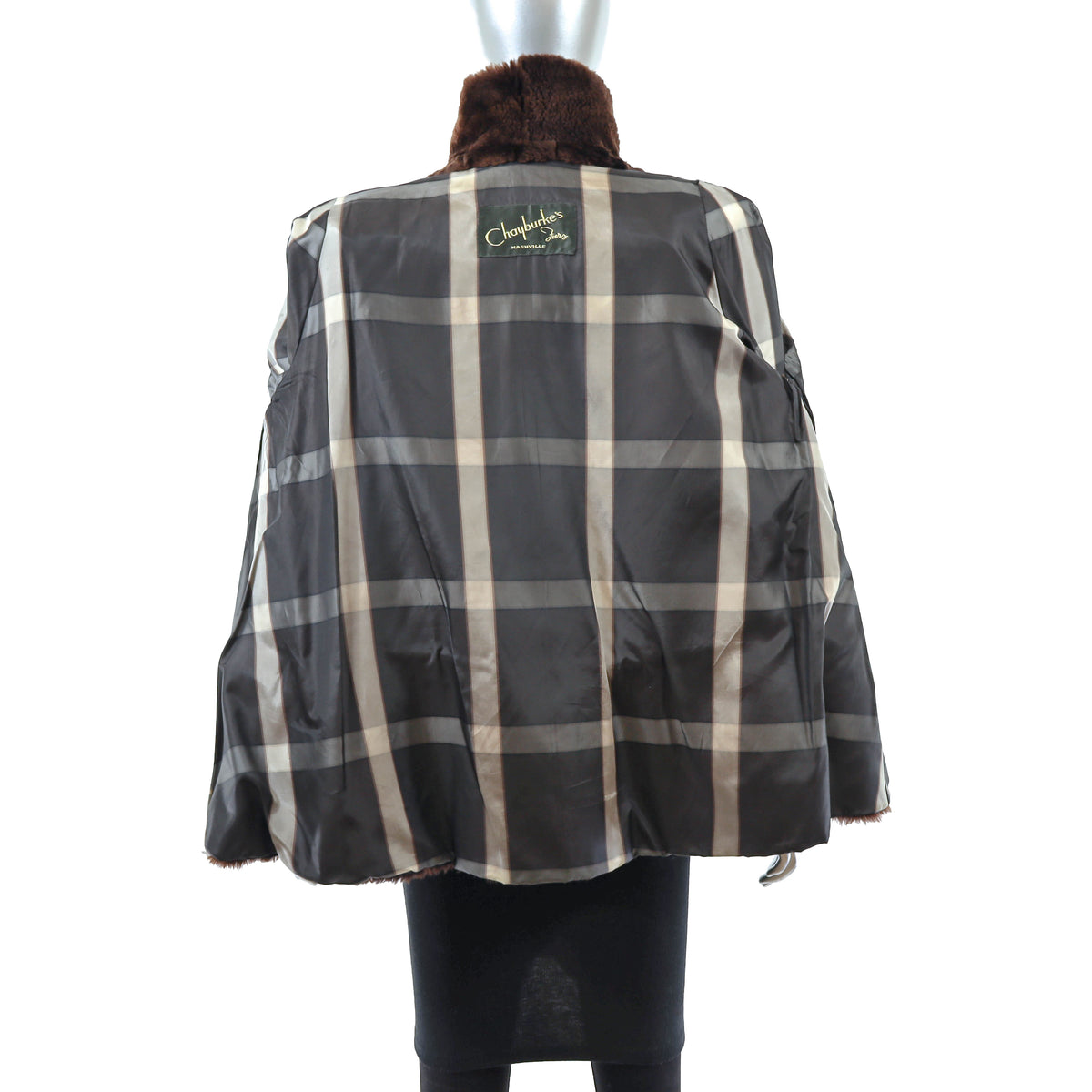 Brown Mouton Jacket- Size M