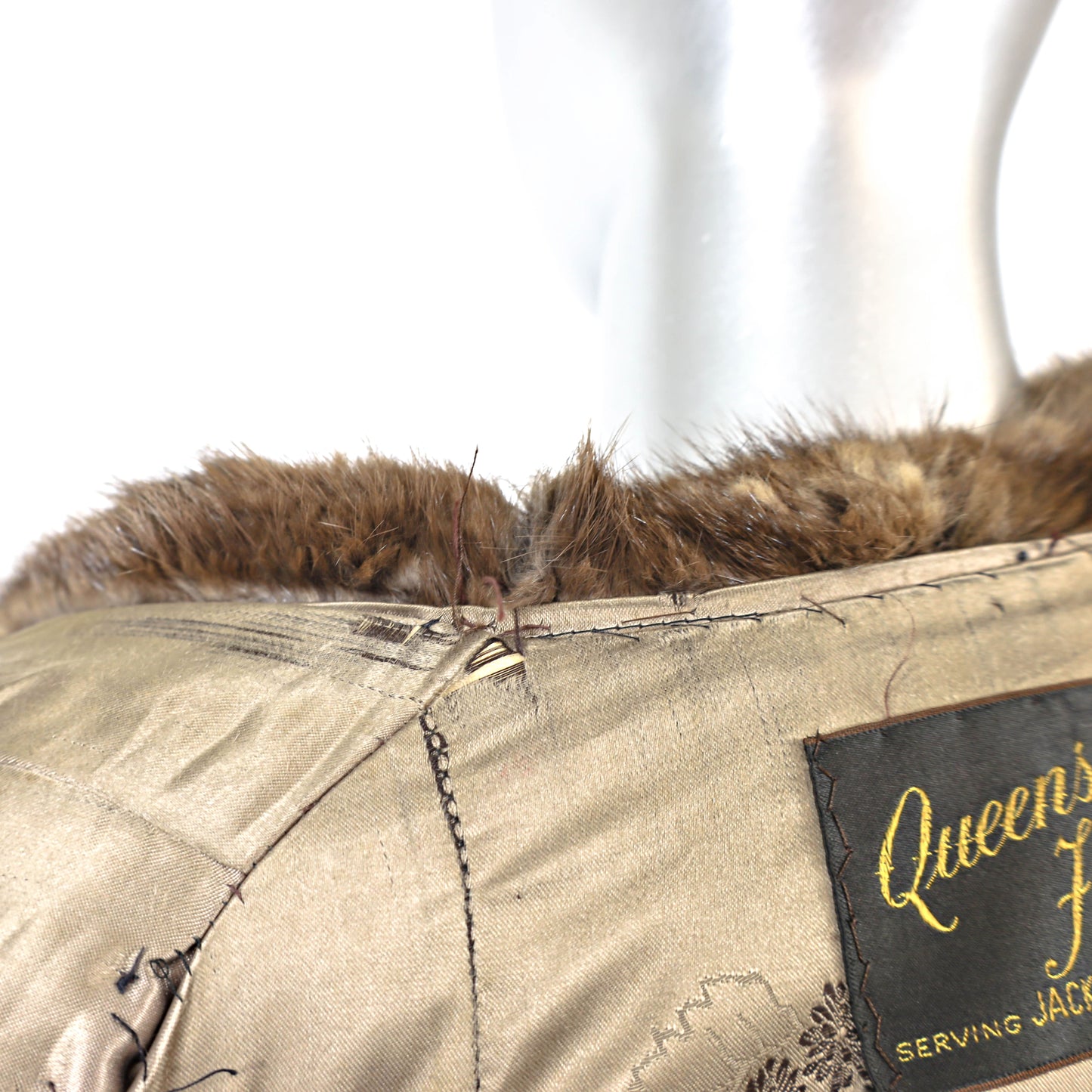 Brown Muskrat Coat- Size XL