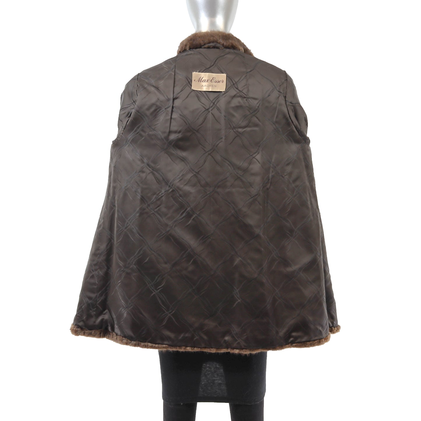 Brown Muskrat Jacket- Size M