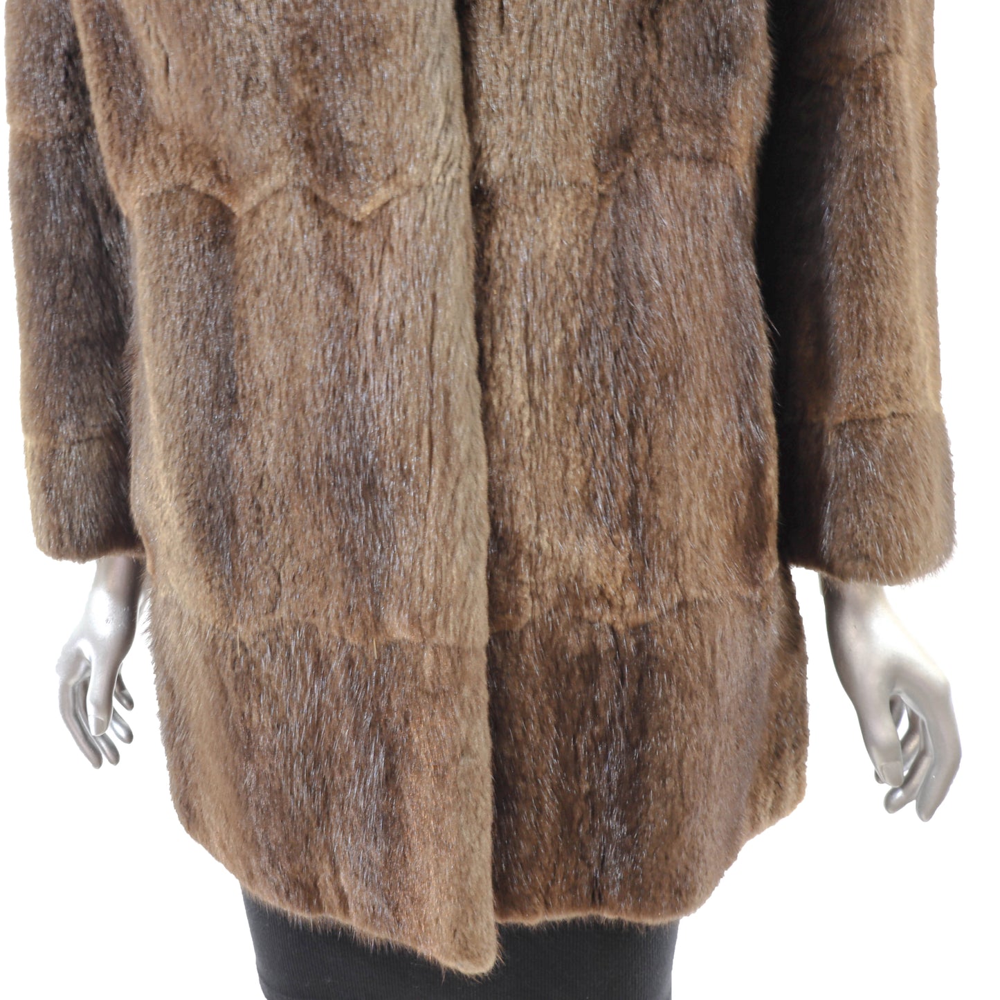 Brown Muskrat Jacket- Size M