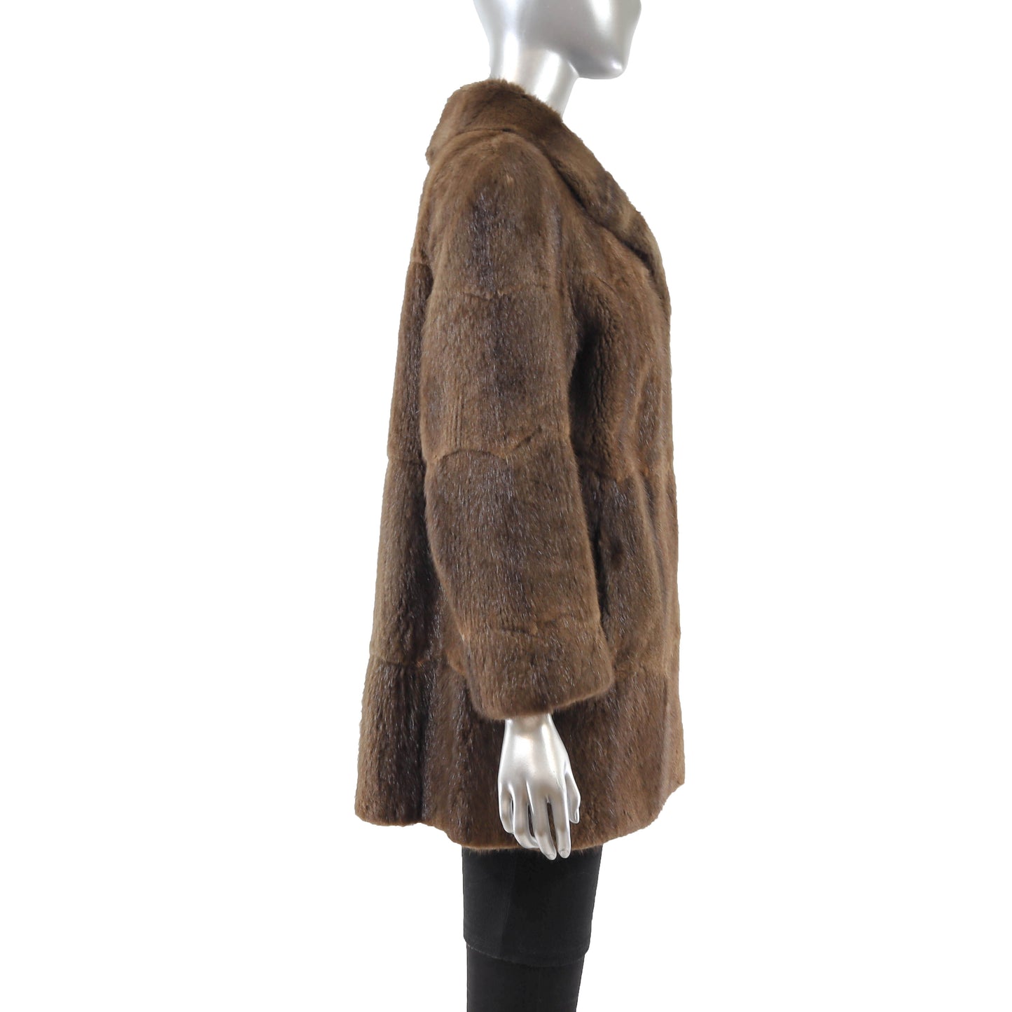 Brown Muskrat Jacket- Size M