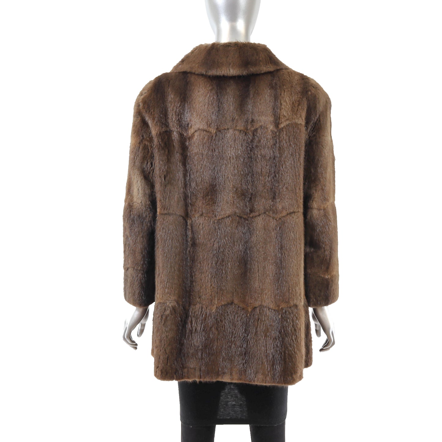 Brown Muskrat Jacket- Size M