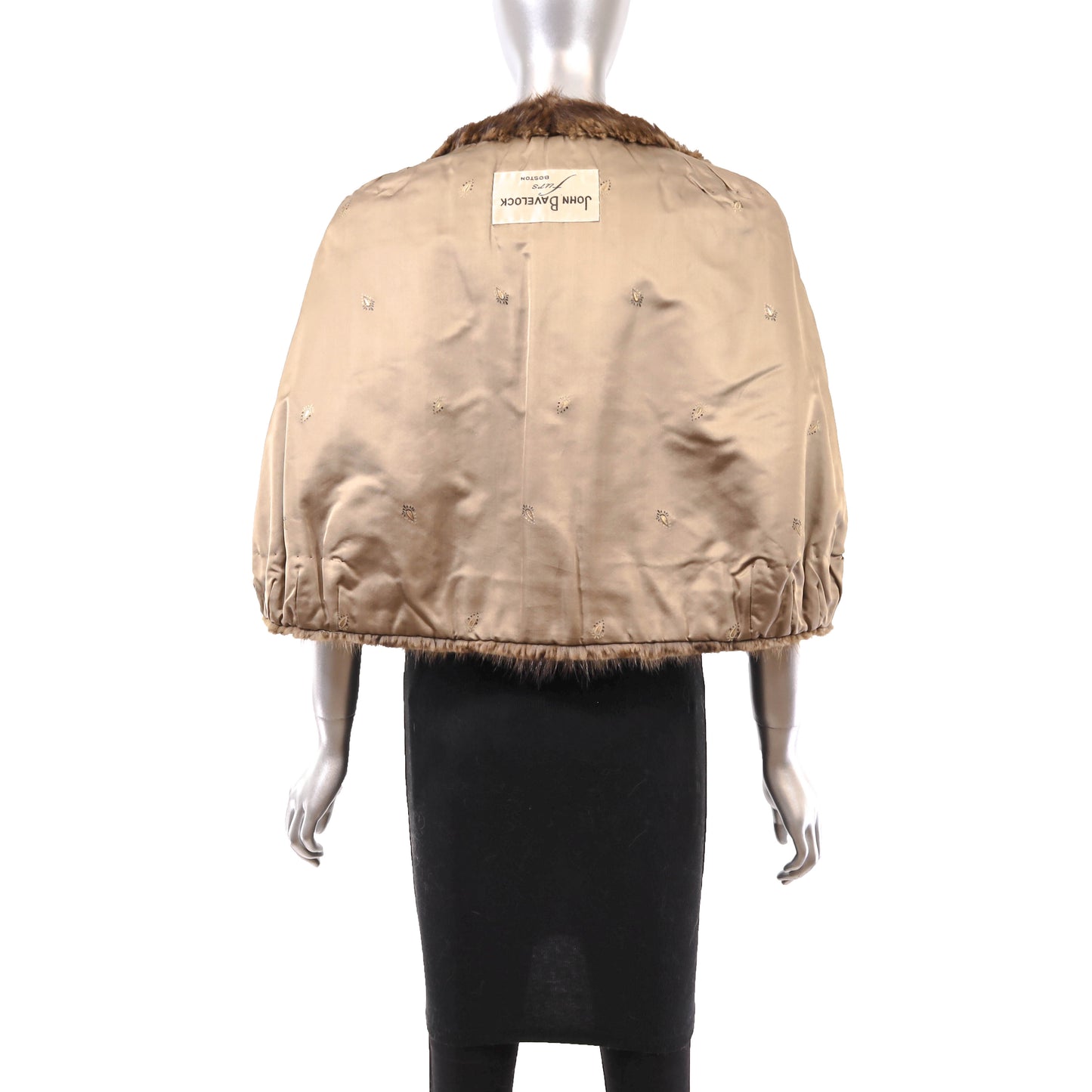 Brown Muskrat Stole- Size M