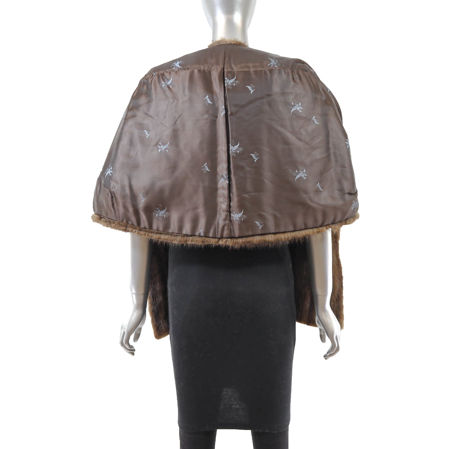 Brown Muskrat Stole- Size Free