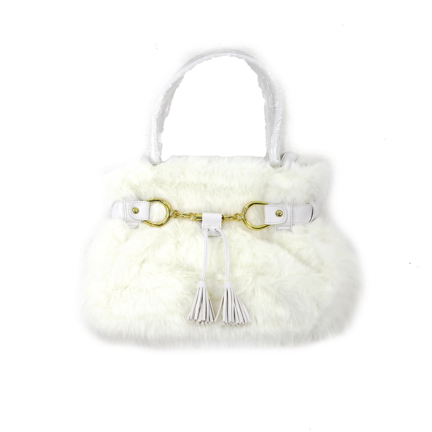 White Faux Purse- One Size