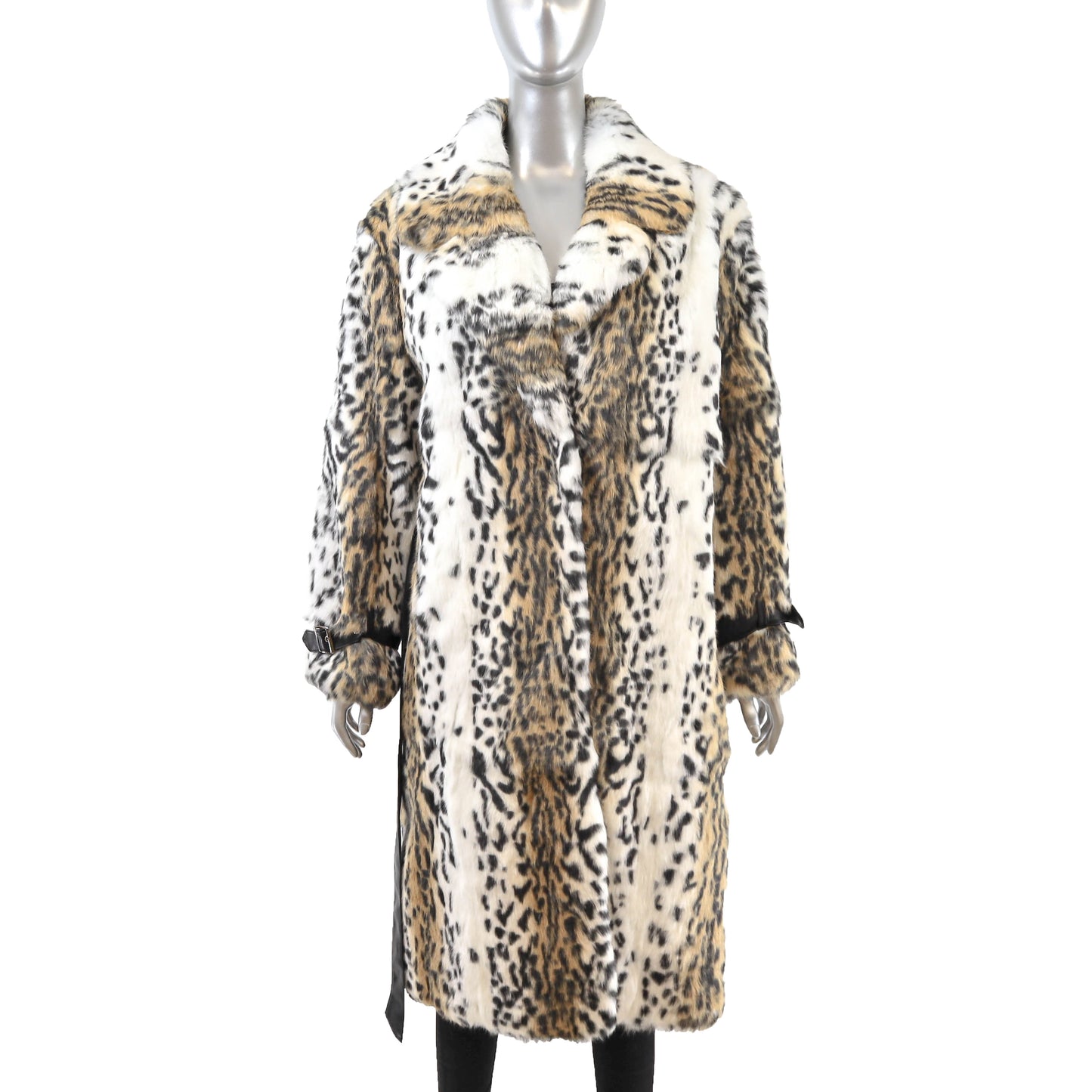 Animal Printed Rabbit Coat- Size M