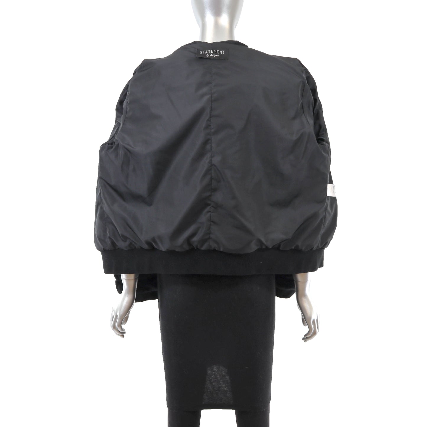 Black Hooded Rabbit Jacket- Size XL