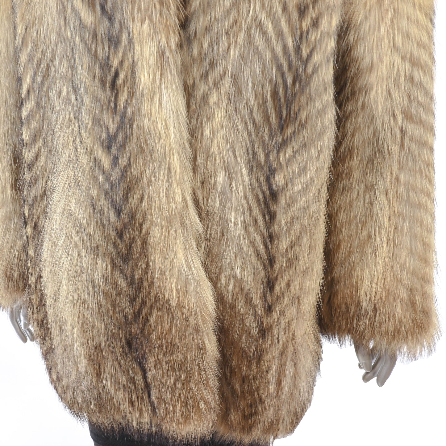 Feathered Raccoon Jacket- Size M