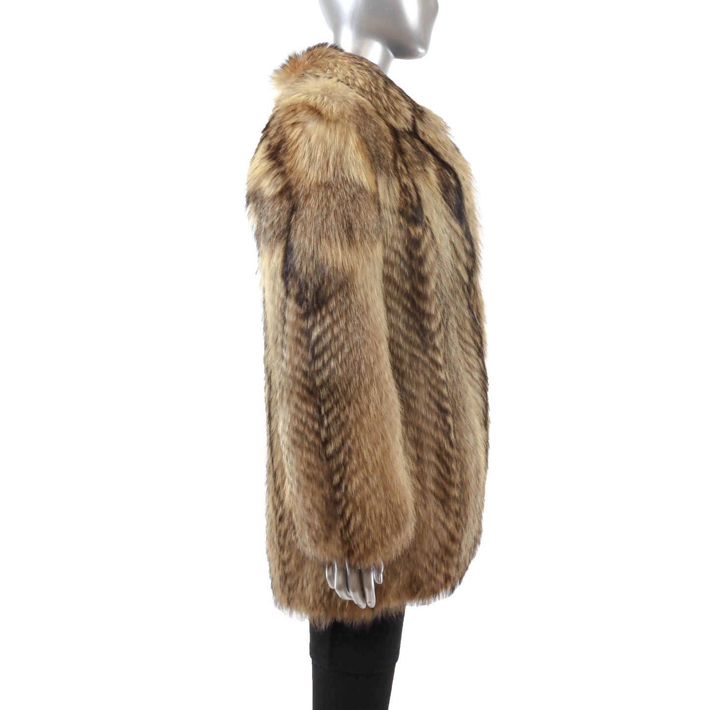 Feathered Raccoon Jacket- Size M