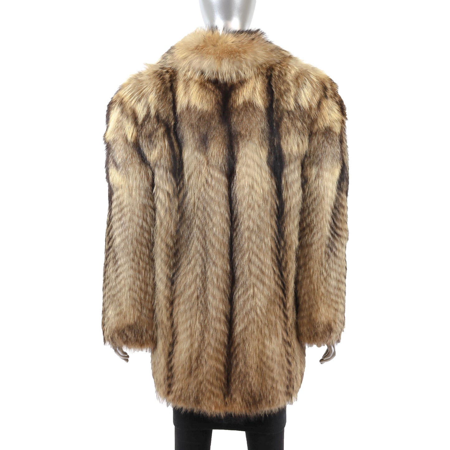 Feathered Raccoon Jacket- Size M