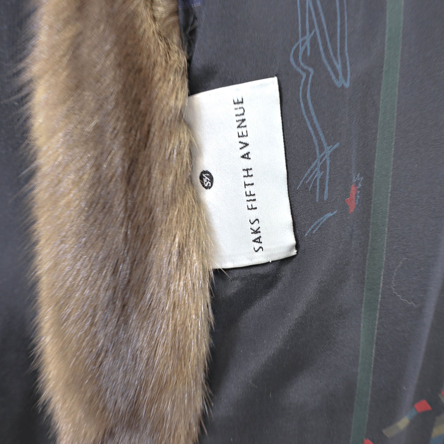 Zuki/ Saks Fifth Avenue Brown Sable Coat- Size M