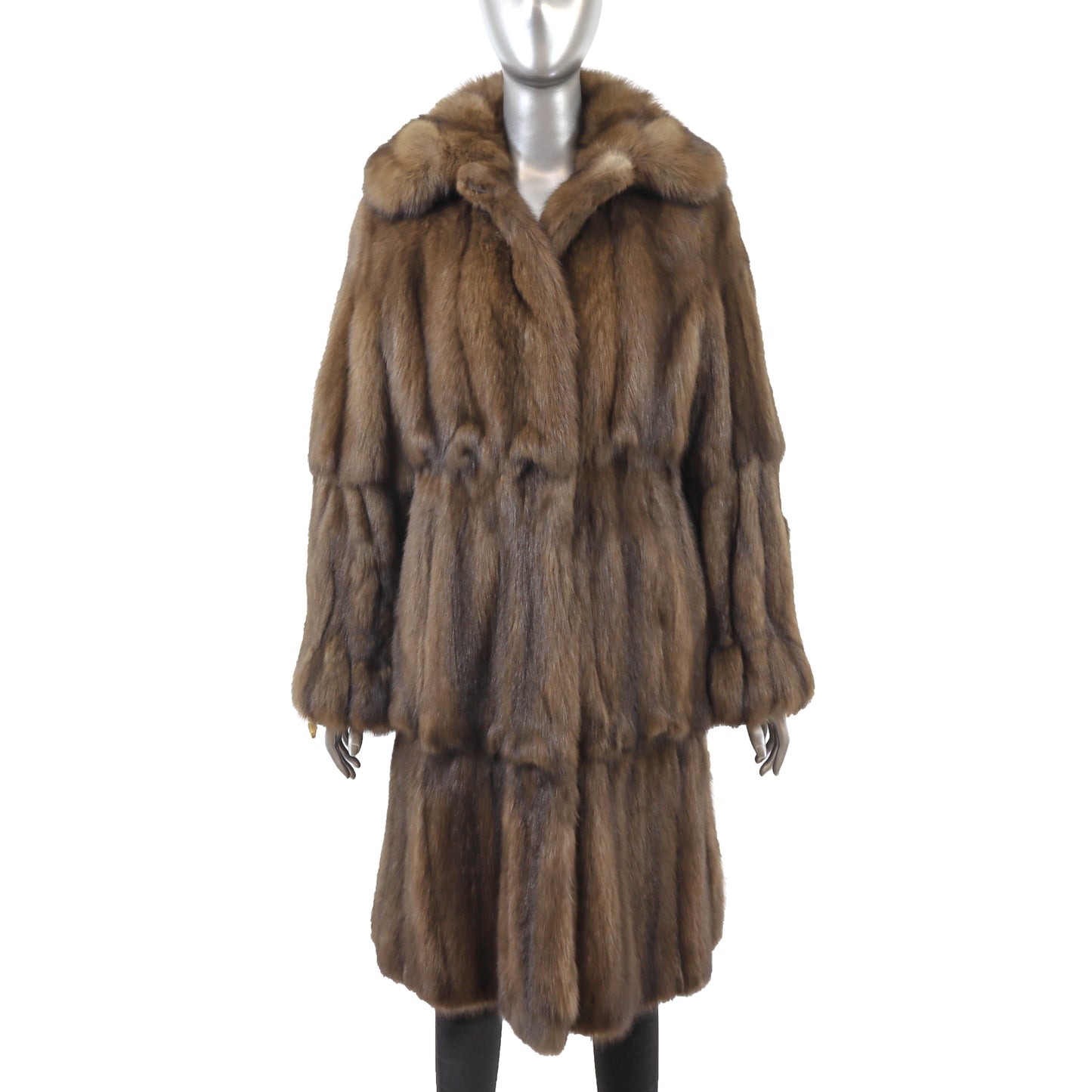 Zuki/ Saks Fifth Avenue Brown Sable Coat- Size M