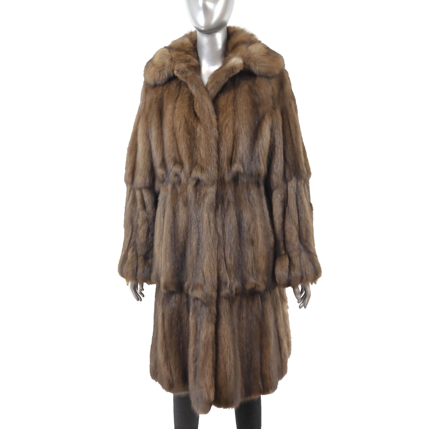 Zuki/ Saks Fifth Avenue Brown Sable Coat- Size M