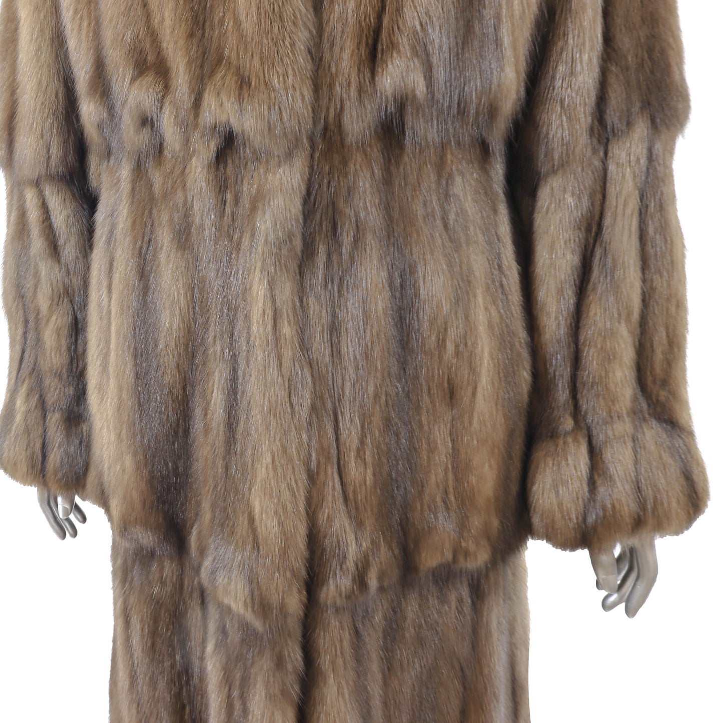 Zuki/ Saks Fifth Avenue Brown Sable Coat- Size M