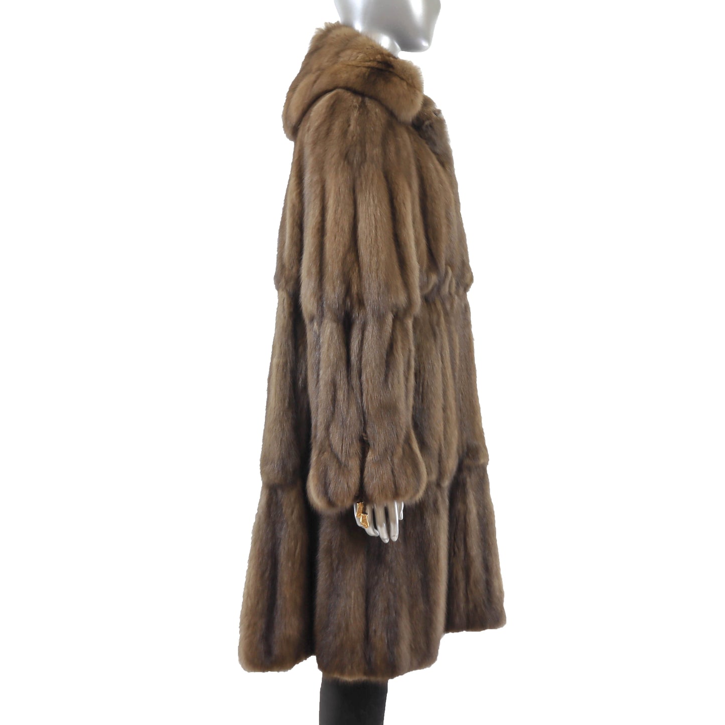 Zuki/ Saks Fifth Avenue Brown Sable Coat- Size M