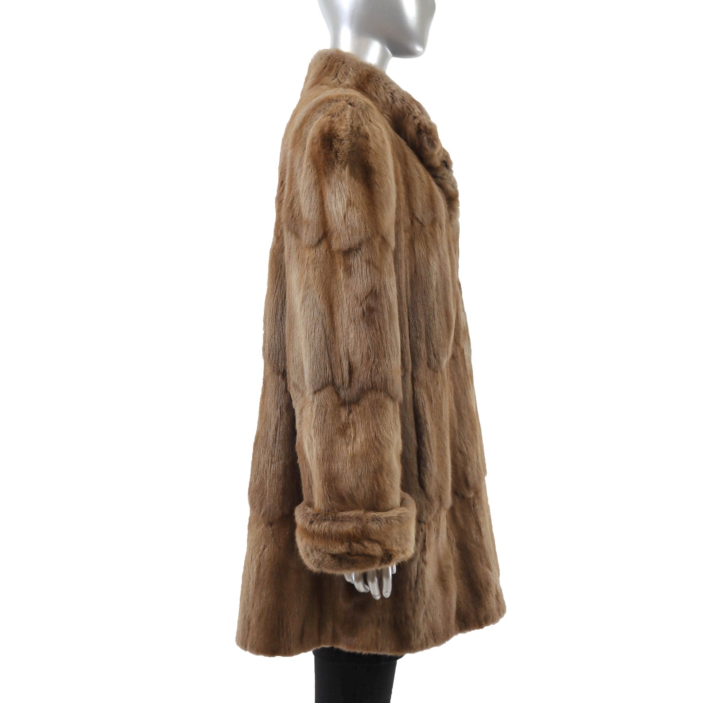 Neiman Marcus/ Sorbara Brown Squirrel 3/4 Coat- Size XL