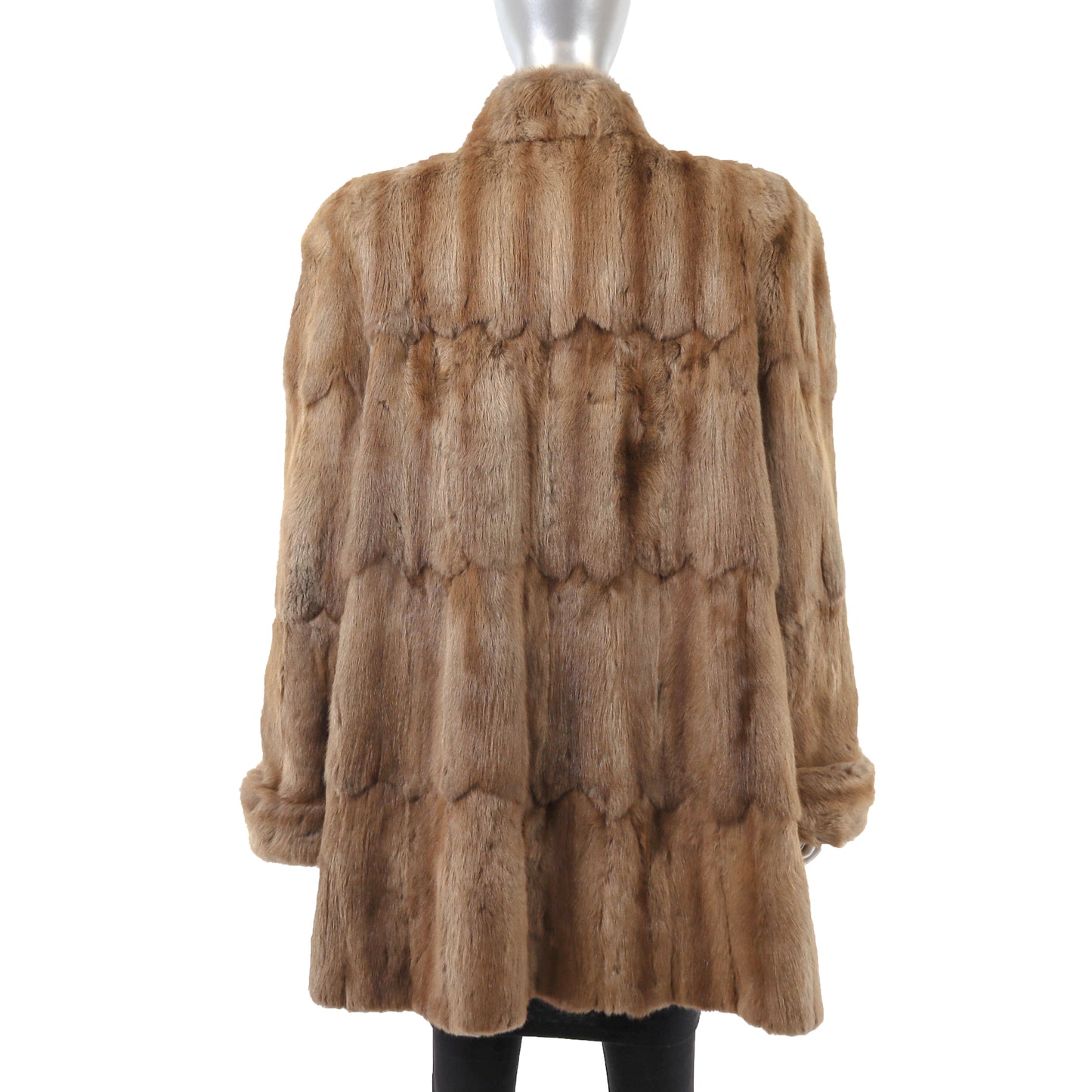 Neiman Marcus/ Sorbara Brown Squirrel 3/4 Coat- Size XL