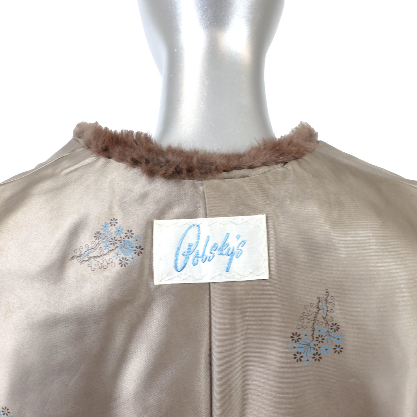 Brown Squirrel Stole- Size S